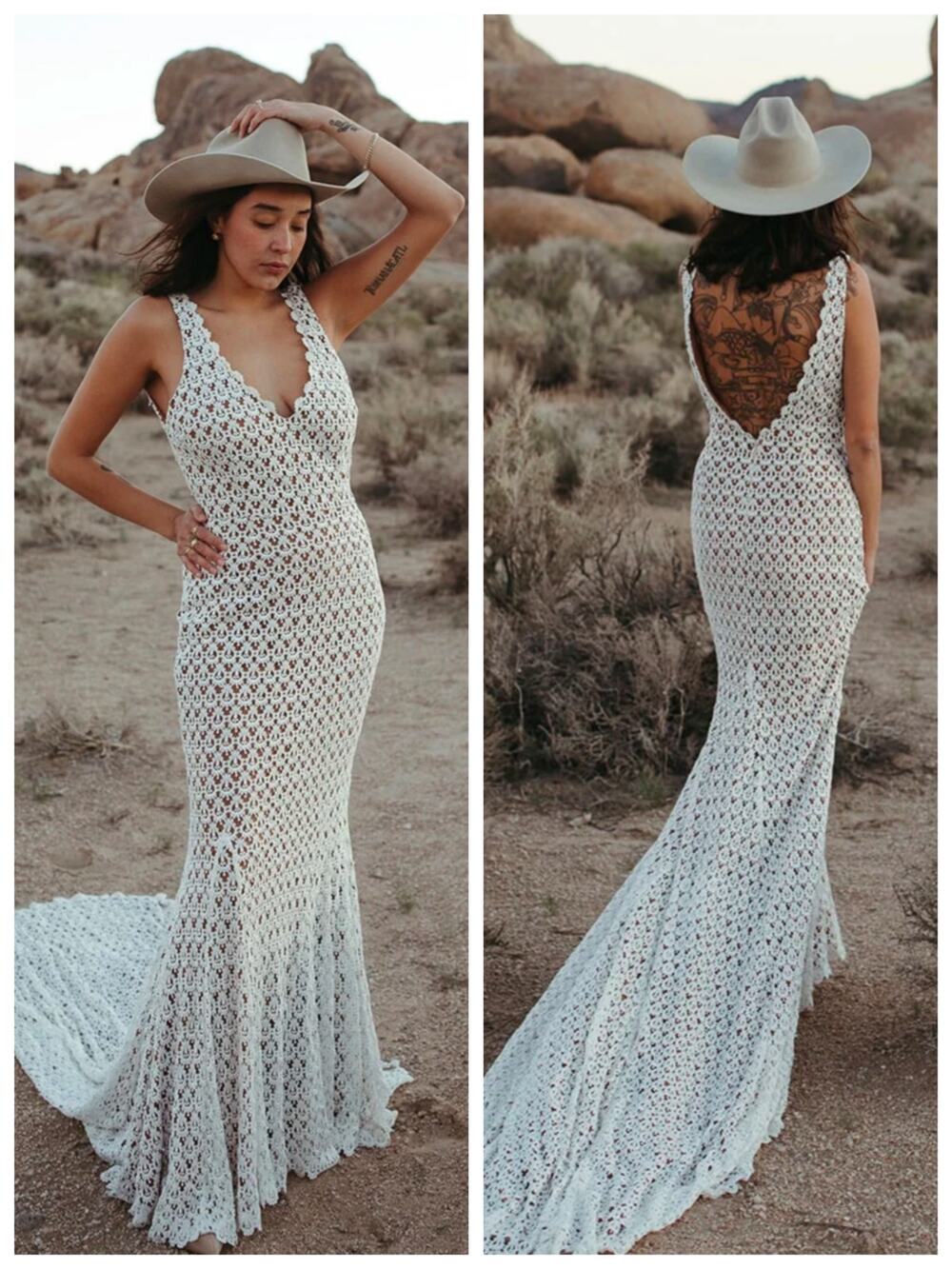 Daughters of Simone Nev Antropologie Lace Wedding Gown Boho Bridal M
